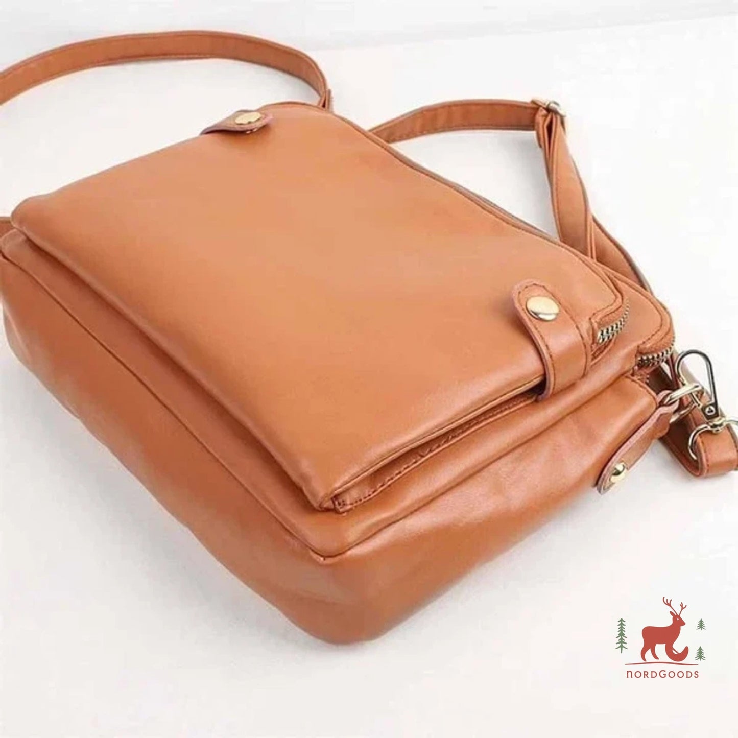 ❄️Vinterudsalg 🎁- Nordlys Crossbody Leather Shoulder Bag