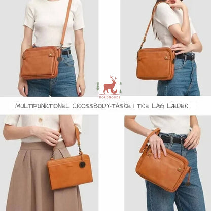 ❄️Vinterudsalg 🎁- Nordlys Crossbody Leather Shoulder Bag